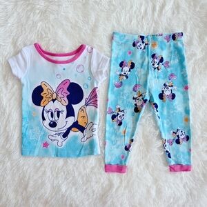 Disney Minnie Mouse Mermaid Girls Pajamas